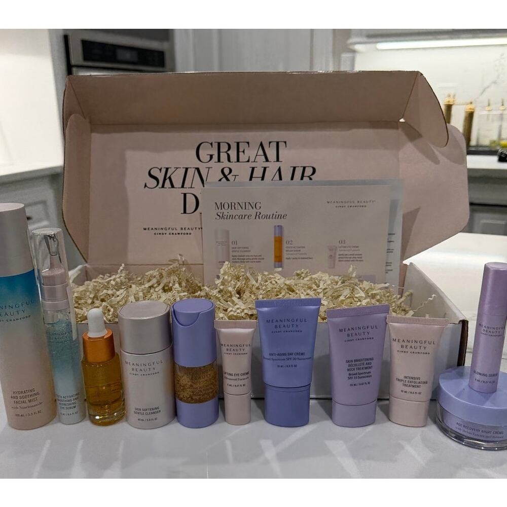 Meaningful Beauty 11 Piece Deluxe Face and Neck Skincare System NEW